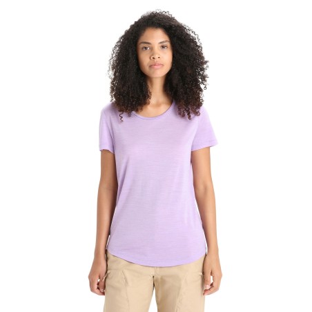 T-shirt Manches Courtes ICEBREAKER Mérinos Cool-Lite (Femme) Purple Gaze