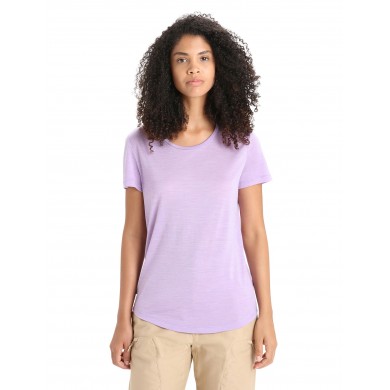 T-shirt Manches Courtes ICEBREAKER Mérinos Cool-Lite (Femme) Purple Gaze