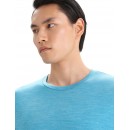 T-shirt Manches Courtes ICEBREAKER Mérinos Cool-Lite (Homme) Geo Blue HTR