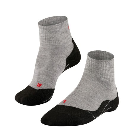 Chaussettes FALKE Mérinos Trekking TK5 Short Homme Light Grey