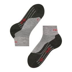 Chaussettes FALKE Mérinos Trekking TK5 Short Homme Light Grey