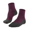 Chaussettes FALKE Mérinos Trekking TK5 Wool Short Femme Dark Mauve