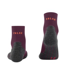 Chaussettes FALKE Mérinos Trekking TK5 Wool Short Femme Dark Mauve