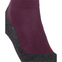 Chaussettes FALKE Mérinos Trekking TK5 Wool Short Femme Dark Mauve