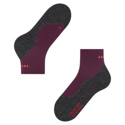 Chaussettes FALKE Mérinos Trekking TK5 Wool Short Femme Dark Mauve