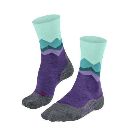 Chaussettes FALKE Mérinos Trekking TK2 Femme Crest Amethyst