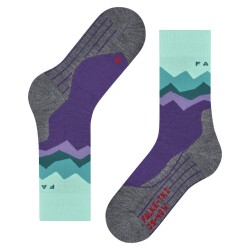 Chaussettes FALKE Mérinos Trekking TK2 Femme Crest Amethyst