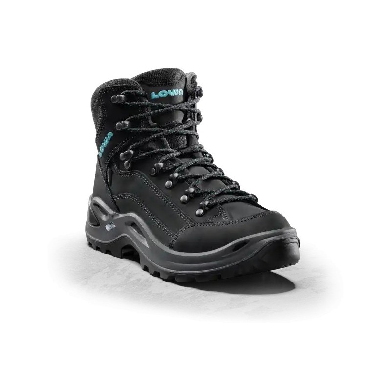 LOWA Renegade GTX MID Ws (FEMME) Asphalt/Turquoise