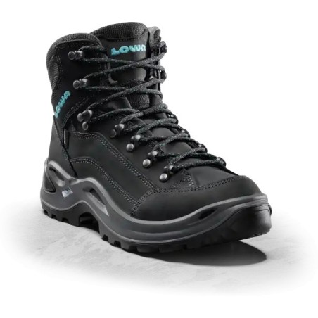 LOWA Renegade GTX MID Ws (FEMME) Asphalt/Turquoise