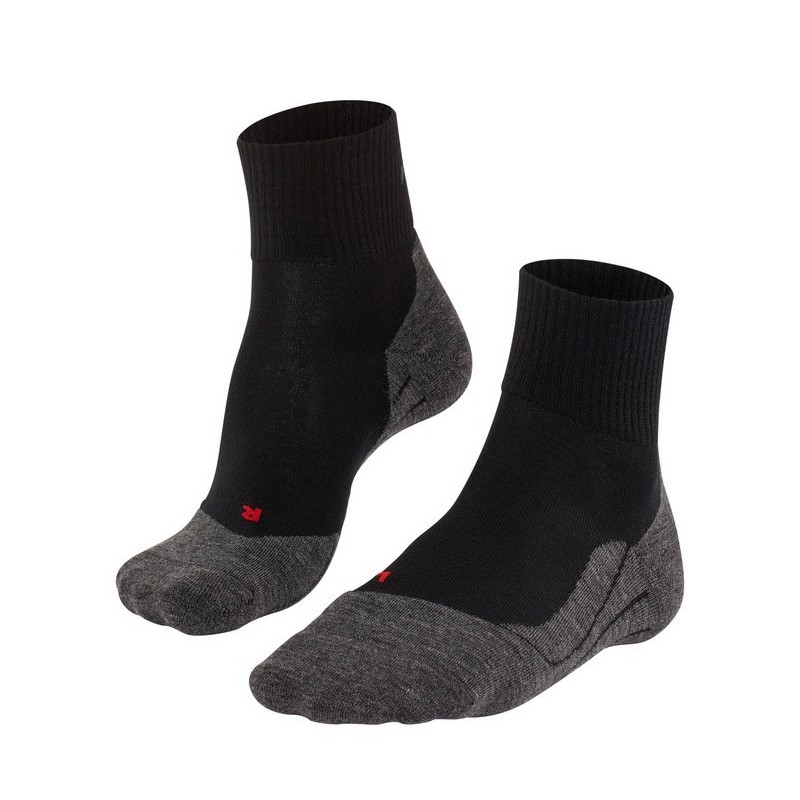 Chaussettes FALKE Mérinos Trekking TK5 Wool Short Homme Black-mix