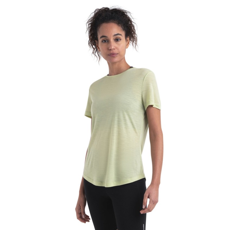 T-shirt Manches Courtes ICEBREAKER Mérinos Cool-Lite (Femme) Glazen