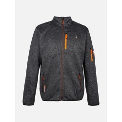 Veste Polaire AULP maille chinée Navoy Black