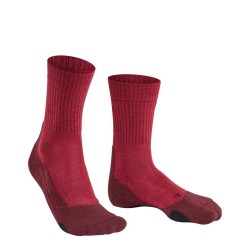 Chaussettes FALKE Mérinos Trekking TK2 Wool Femme Scarlet