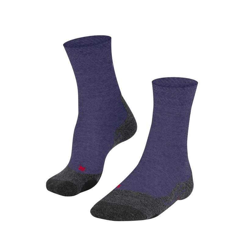 Chaussettes FALKE Mérinos Trekking TK2 Mélange (Femme) Viola