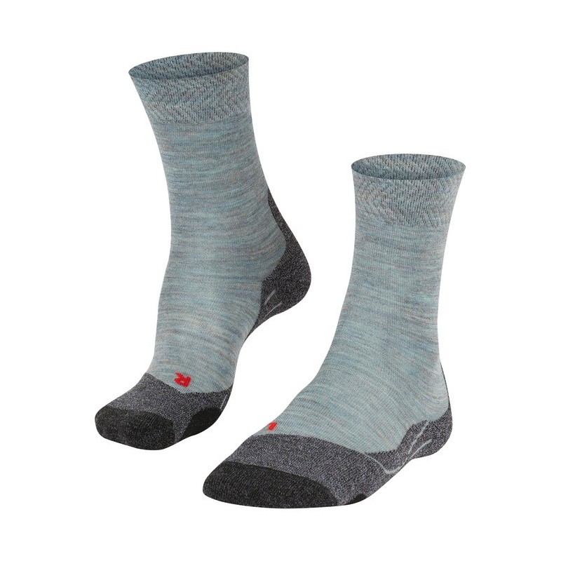 Chaussettes FALKE Mérinos Trekking TK2 Mélange (Femme) Smoke Blue