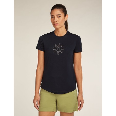 T-Shirt Mérinos Manches Courtes ICEBREAKER 125 Cool-Lite Fusion Black (Femme)