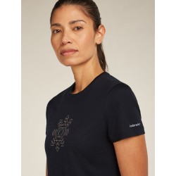 T-Shirt Mérinos Manches Courtes ICEBREAKER 125 Cool-Lite Fusion Black (Femme)