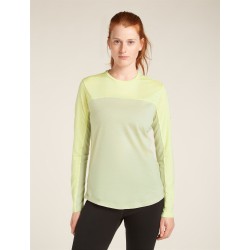 T-Shirt Mérinos Manches Longues ICEBREAKER 125 Cool-Lite CB Ashen/Citrineh (Femme)
