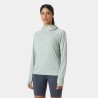 Sweat à Capuche UPF50+ HELLY HANSEN Shine Solen 1/2 Zip Hoodie Green Mist (Femme)