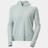 Sweat à Capuche UPF50+ HELLY HANSEN Shine Solen 1/2 Zip Hoodie Green Mist (Femme)
