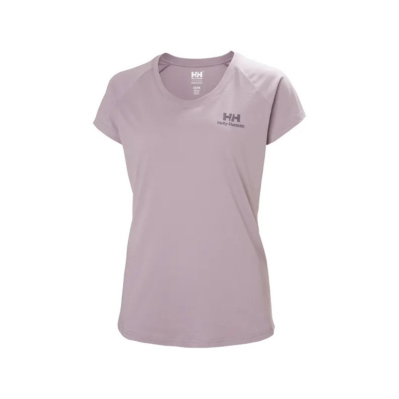 T-Shirt Coton/Synthétique HELLY HANSEN Nord Graphic Drop Purple Cray (Femme)