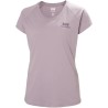 T-Shirt Coton/Synthétique HELLY HANSEN Nord Graphic Drop Purple Cray (Femme)
