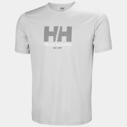 T-Shirt Technique UPF50+ HELLY HANSEN Tech Graphic 2.0 Grey Fog (Homme)