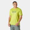 T-Shirt Technique UPF50+ HELLY HANSEN Tech Graphic 2.0 Cyber Lime (Homme)