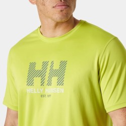 T-Shirt Technique UPF50+ HELLY HANSEN Tech Graphic 2.0 Cyber Lime (Homme)