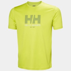 T-Shirt Technique UPF50+ HELLY HANSEN Tech Graphic 2.0 Cyber Lime (Homme)