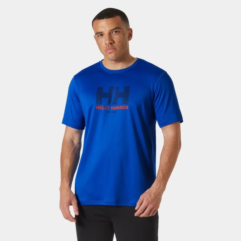 T-Shirt Technique UPF50+ HELLY HANSEN Tech Graphic 2.0 Cobalt (Homme)