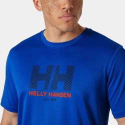 T-Shirt Technique UPF50+ HELLY HANSEN Tech Graphic 2.0 Cobalt (Homme)