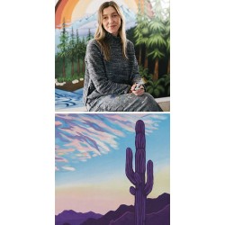 Serviette Microfibre PACKTOWL Personal Body 64x137 Artist Series Desert Aire