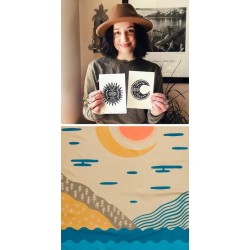 Serviette Microfibre PACKTOWL Personal Body 64x137 Artist Series Balance