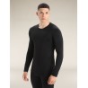 Haut Thermique Mérinos Manches Longues ICEBREAKER Oasis 200 LS Crewe (Homme) Black
