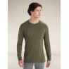 Haut Thermique Mérinos Manches Longues ICEBREAKER Oasis 200 LS Crewe (Homme) Loden
