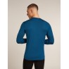 Haut Thermique Mérinos Manches Longues ICEBREAKER Oasis 200 LS Crewe (Homme) Atlantis