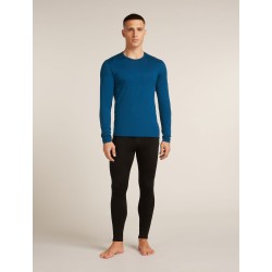Haut Thermique Mérinos Manches Longues ICEBREAKER Oasis 200 LS Crewe (Homme) Atlantis