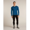 Haut Thermique Mérinos Manches Longues ICEBREAKER Oasis 200 LS Crewe (Homme) Atlantis