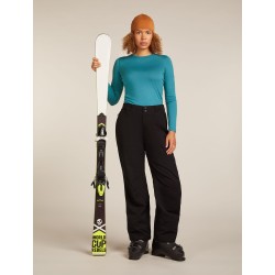 Haut Thermique Mérinos Manches Longues ICEBREAKER Oasis 200 LS Crewe (Femme) Topaz