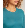 Haut Thermique Mérinos Manches Longues ICEBREAKER Oasis 200 LS Crewe (Femme) Topaz