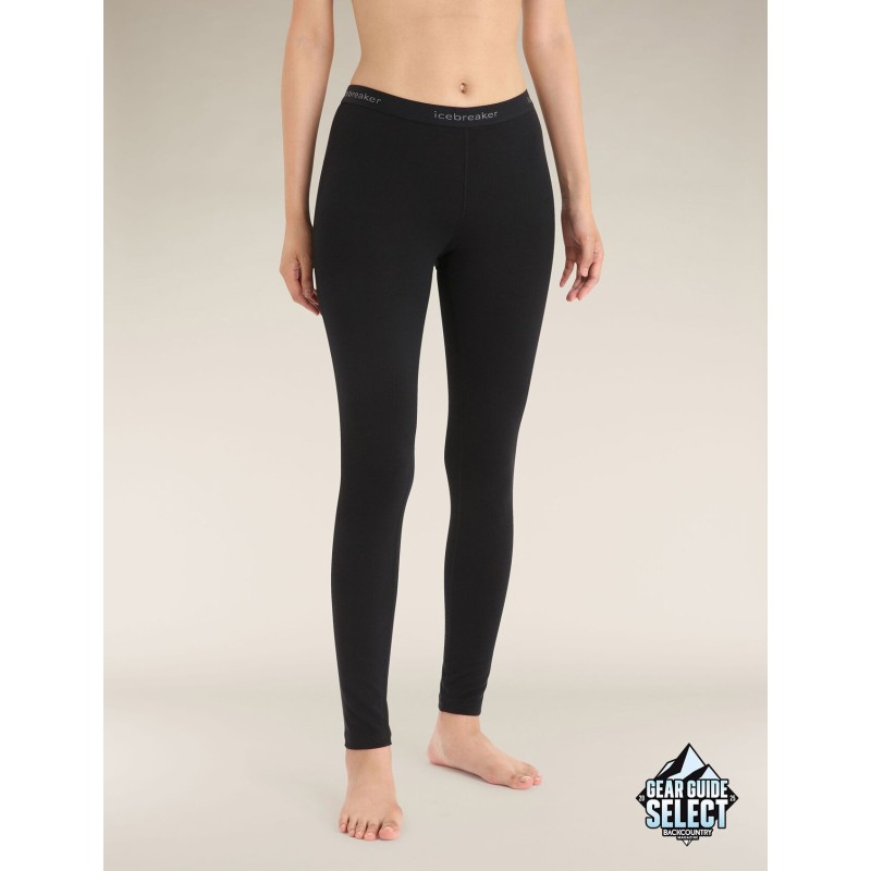 Bas Thermique Mérinos ICEBREAKER 200 Oasis Leggings (Femme) Black