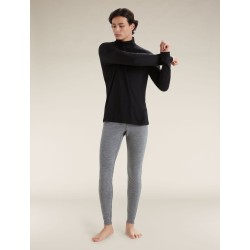 Haut Thermique Mérinos ICEBREAKER 200 Oasis LS Half Zip (Homme) Black