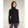 Haut Thermique Mérinos ICEBREAKER 200 Oasis LS Half Zip (Femme) Black