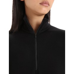 Haut Thermique Mérinos ICEBREAKER 200 Oasis LS Half Zip (Femme) Black