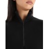 Haut Thermique Mérinos ICEBREAKER 200 Oasis LS Half Zip (Femme) Black