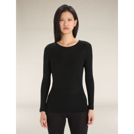 Haut Thermique Mérinos Manches Longues ICEBREAKER 175 Everyday LS Crewe (Femme) Black