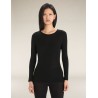 Haut Thermique Mérinos Manches Longues ICEBREAKER 175 Everyday LS Crewe (Femme) Black