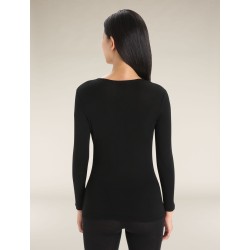 Haut Thermique Mérinos Manches Longues ICEBREAKER 175 Everyday LS Crewe (Femme) Black