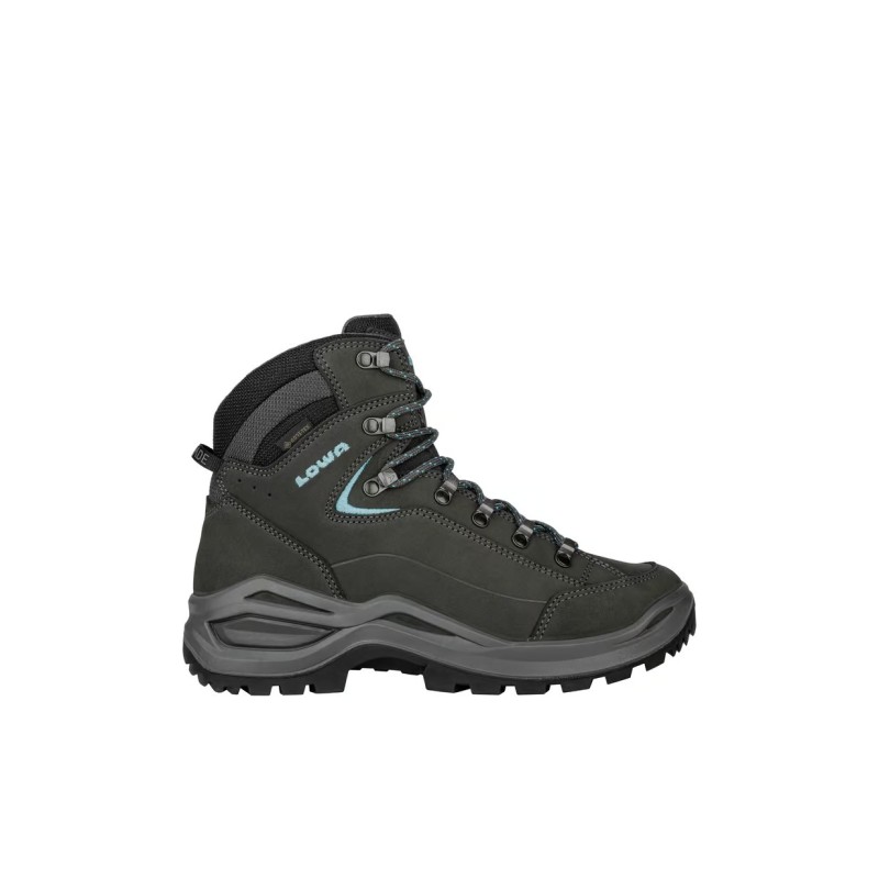 LOWA Renegade EVO GTX Mid Ws W (Larges Femme) Asphalt/Turquoise